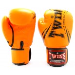 Боксерские перчатки Twins Special с рисунком (FBGVS3-TW6 orange)